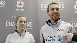 Media Scrum - Semi Finals - 2025 Mixed Doubles Curling Trials