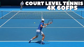 Djokovic & Zverev Full Court Level Practice | Points, Split-Screen, Groundstrokes etc. 2024 4K 60FPS