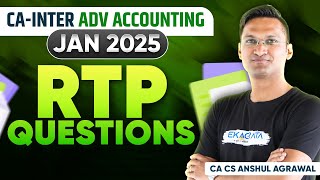 CA Inter Advanced Accounting RTP Jan 25 | CA Inter Revision Test Paper | By Ansul Agrawal Sir