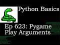 Python Basics Tutorial Pygame Mixer Sound Play Arguments