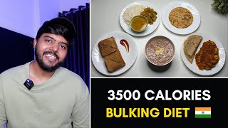 Easy High Protein 3500 Calorie Bulking Diet for Students ( 195gms Protein ) 🇮🇳