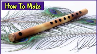 How To Make A Bamboo Flute।। Make A Bamboo Flute Step By Step।। DIY Bamboo Craft Flute Making idea