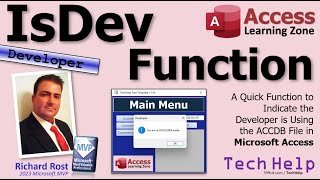 A Quick Function to Indicate the Developer is Using the ACCDB File in Microsoft Access