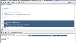 PLSQL Packages Dynamic SQL