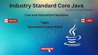 Operators in java Part3| Java Playlist | Java 2024 | Full Stack Java |Java Tutorial | Core Java