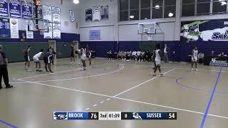 NJCAA Men's Basketball - Sussex vs Brookdale