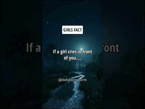 How do you know if a girl is crying?
