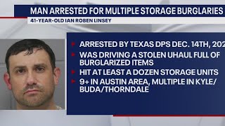 Man arrested for stealing items from several storage units across Central Texas | FOX 7 Austin