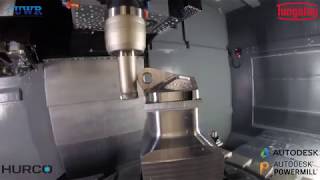 Tungaloy and Autodesk PowerMill producing an EN24T Aerospace bracket