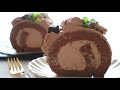 超级香浓与柔软的摩卡蛋糕卷 how to make a soft and moist mocha roll cake しっとりモカロールケーキレシピ