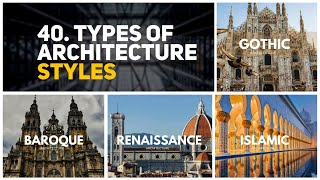 40 Types of Architecture styles.