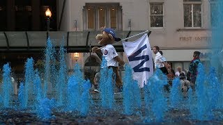 Clark the Cub and Cubs Alumni Rally Fans | #FlyTheW