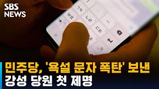 민주당, '욕설 문자 폭탄' 강성 당원 제명…최고 수위 징계 / SBS