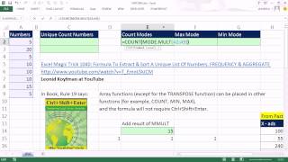Excel Magic Trick 1042 Array Functions Housed In Other Functions Usually Don't Need Ctrl Shift Enter