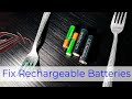 DIY-Fix Dead/Error Rechargeable Battery in 10 secs with SPOONS !!