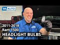 How to Replace Headlight Bulbs 2011-2018 Ram 1500