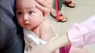Funny And Cute Baby Reaction To Injection Funny Babies Reactions