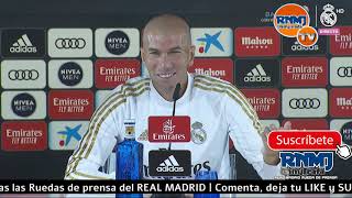 Real Madrid - Osasuna Rueda de prensa de ZIDANE previa Jornada 06 (24/09/19)