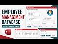 Creating Employee Management Database in MS Access FULL LESSON | with Leave Management