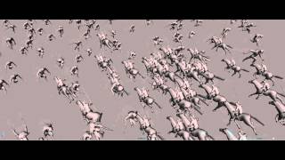 Horse Rider vs demon crowd simulation testshot