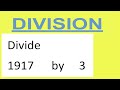 Divide     1917      by     3