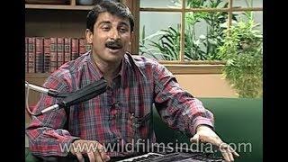 Young Manoj Tiwari performs a Bhojpuri song before his interview