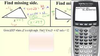 Pre Calc - 8.4 Basic Trig Functions