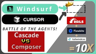 Cursor Composer Agent Vs. Windsurf Cascade Agent - Head to Head - Battle of the Agentics!