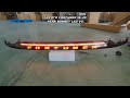 Toyota Fortuner 16-24 🚗 | Rear Bonnet Centre Garnish LED Running Light Bar V2 - SMOKE WHITE