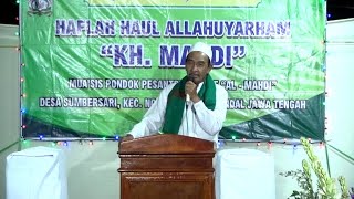 Mauidloh Bp.KH. Mukhlis Kampir Sudipayung | Haflah Haul Allahu Yarham 