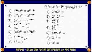 Rumus-rumus bilangan berpangkat