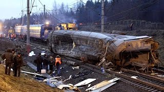 Terrifying Nightmare: Crazy Overloaded Truck Crossing Flooded River - Truck And Car Crossing Railway