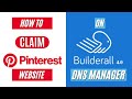 How To Verify Website On Pinterest | Connect Builderall To Pinterest