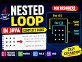 Nested Loop in Java | Java Tutorial for Beginners in Hindi | Pattern Programs Explained