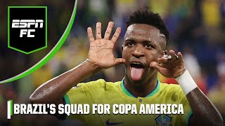 Brazil name squad for COPA AMERICA! Will the European based talent lead them to glory? | ESPN FC