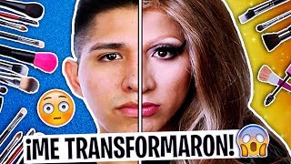 ME TRANSFORMARON EN MUJER POR 24 HORAS 😱  | El poder del maquillaje NIVEL DIOS Ft. Martin Catalogne