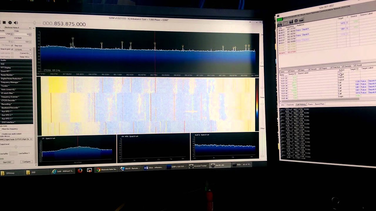 Single HackRF With SDRSharp, Unitrunker And DSD Decoding P25 - YouTube