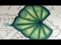 How I color a leaf with drops in the Magical Jungle coloring book | Selva Magica