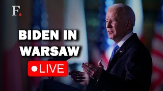 U.S. President Joe Biden Addresses Public Gathering in Warsaw,  Poland after Big Putin Speech