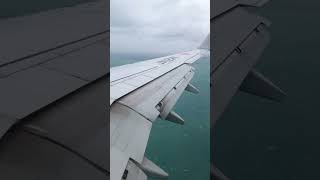 台風2号の中に沖縄(那覇空港)着 飛行機✈️かなり揺れてて怖すぎる⁉️着陸危険❓でも海🏖が綺麗すぎる！