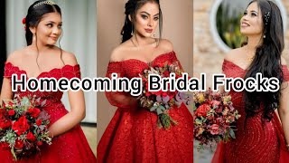 Homecoming Bridal Frocks Designs || Bridal Frocks Designs || Homecoming Bride @AshiFashion