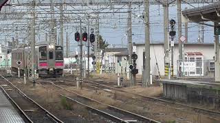 JR弘前駅　奥羽本線 大館行き到着【701系・654M】　2021.11.25