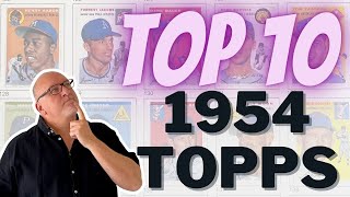 ⚡10 Best Cards From 1954 Topps Baseball ⚾ Hank, Ernie, Kaline!⚾