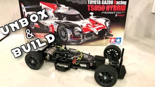 Tamiya F103GT 1/10 Toyota Gazoo Racing TS50 Hybrid Unboxing \u0026 Build Video. Direct Drive F103 RC Car