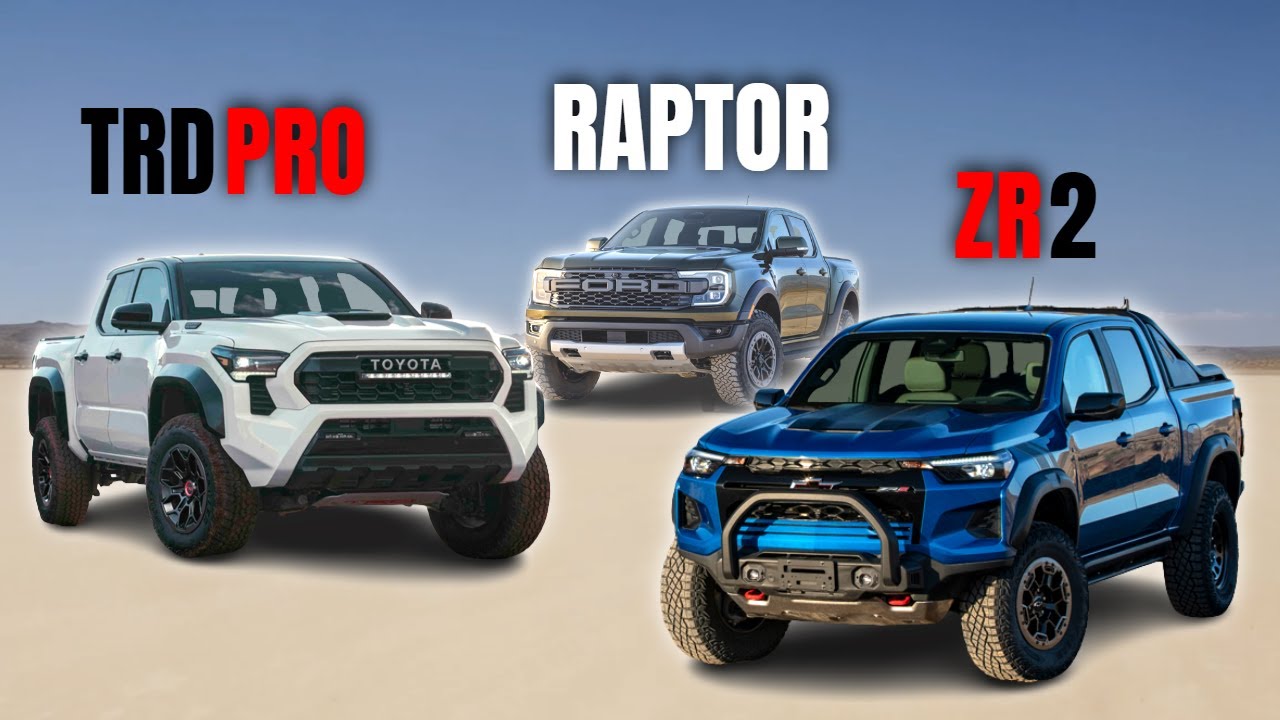 2024 Toyota Tacoma TRD Pro Vs Ford Ranger Raptor Vs Chevy Colorado ZR2 ...