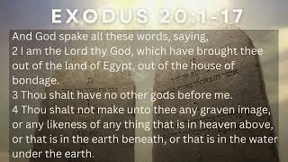 Teach your kids the 10 commandments - Exodus 20:1-17 - KJV