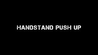 HANDSTAND PUSH UP (Tuto) (FR)