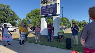 Newport News School Board Rally Supporting Trans & LGBTQ+ Students