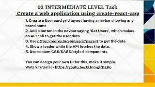 Web-Application using Create-React-App | Task-2 | LGM VIP | MNT&C