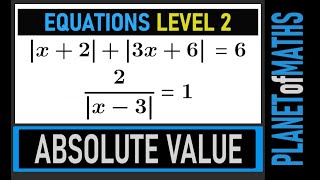 Absolute Value Equations - level 2.